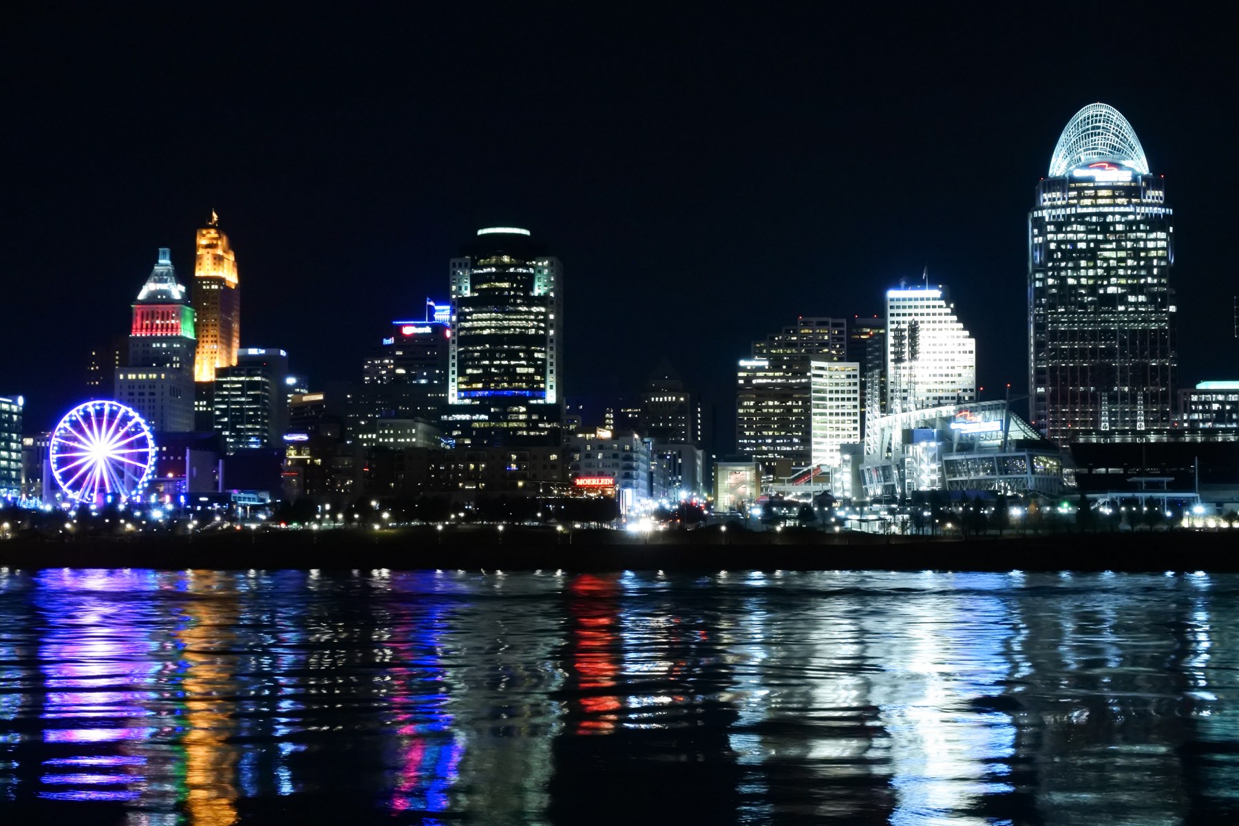 Cincinnati skyline seen across the Ohio River